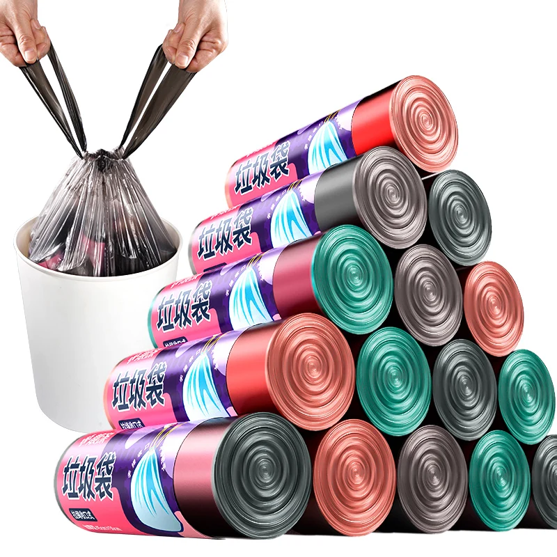 Customizable Size Thickened Flat Mouth Disposable Stand-Up PVC Bag for Household Office Toilet Living Room Coffee Well