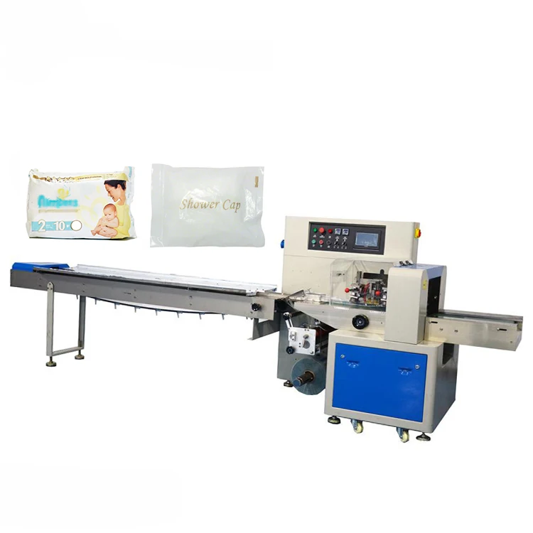 Горизонтальная Автоматическая для взрослых Детские пеленки мешок упаковки и запайки 200 г 750 мешок упаковочная машина