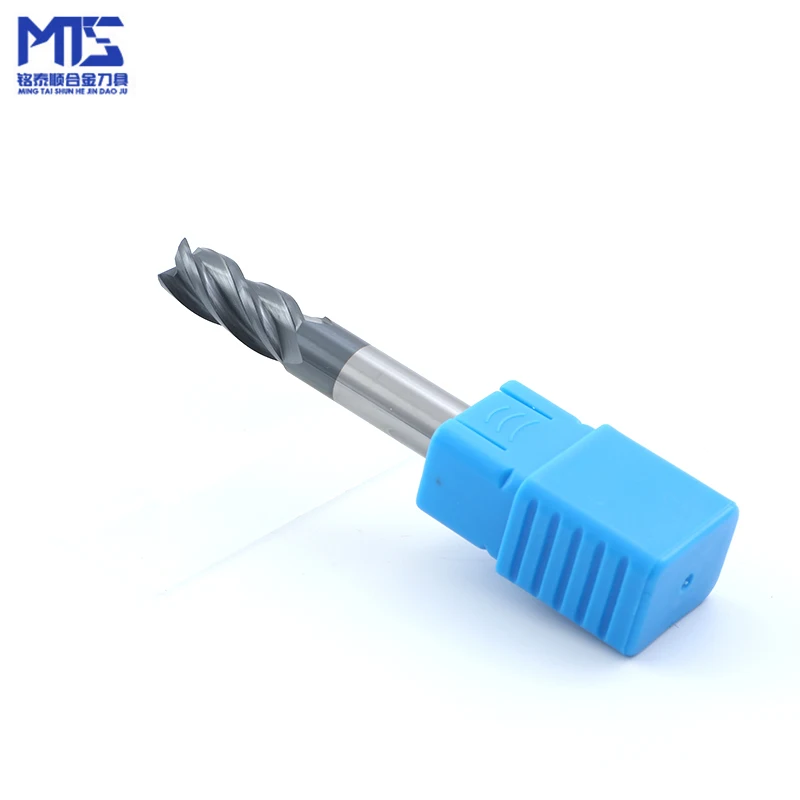 custom logo high quality cheap Black/Bronze/Blue/Golden color hrc65 naco coating 2f end mill 4 flute end milling cutter cnc bits