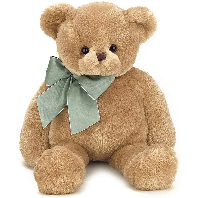 Wholesale customized baby soft stuffed toy doll skin gift light plush animal brown teddy bears