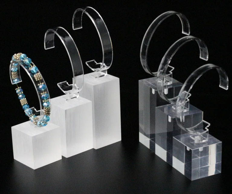 Custom Acrylic Transparent Jewelry Watch Display Stand