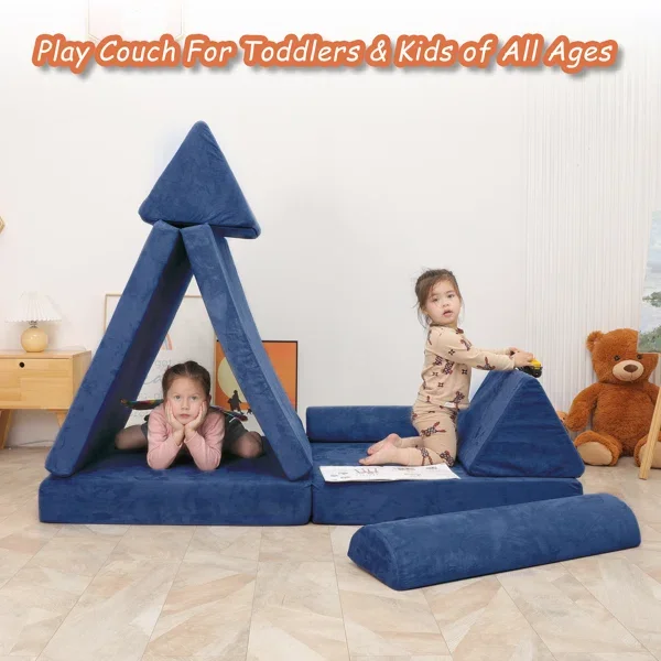 Custom sofa set furniture living room Multifunctional Kids Folding Play Couch Bed matress memory foam