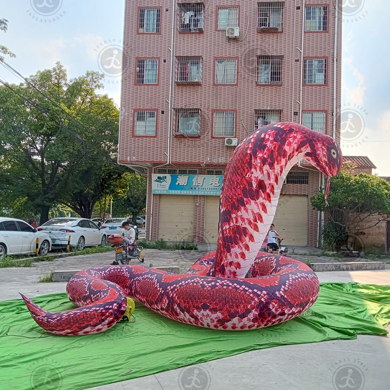 High Quality Large inflatable toy snake Character advertising inflatables Snake Model  Decoration For Stage