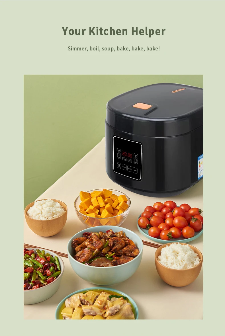 OEM/ODM Latest Modern Design Multi-functional 4L 5L 6L Capacity Non-stick Mini Rice Cooker Electric Automatic