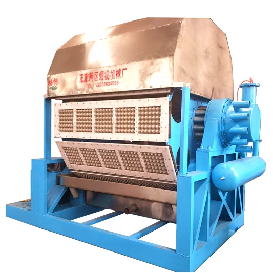 High output wasted paper egg tray making machine with iron box type drying