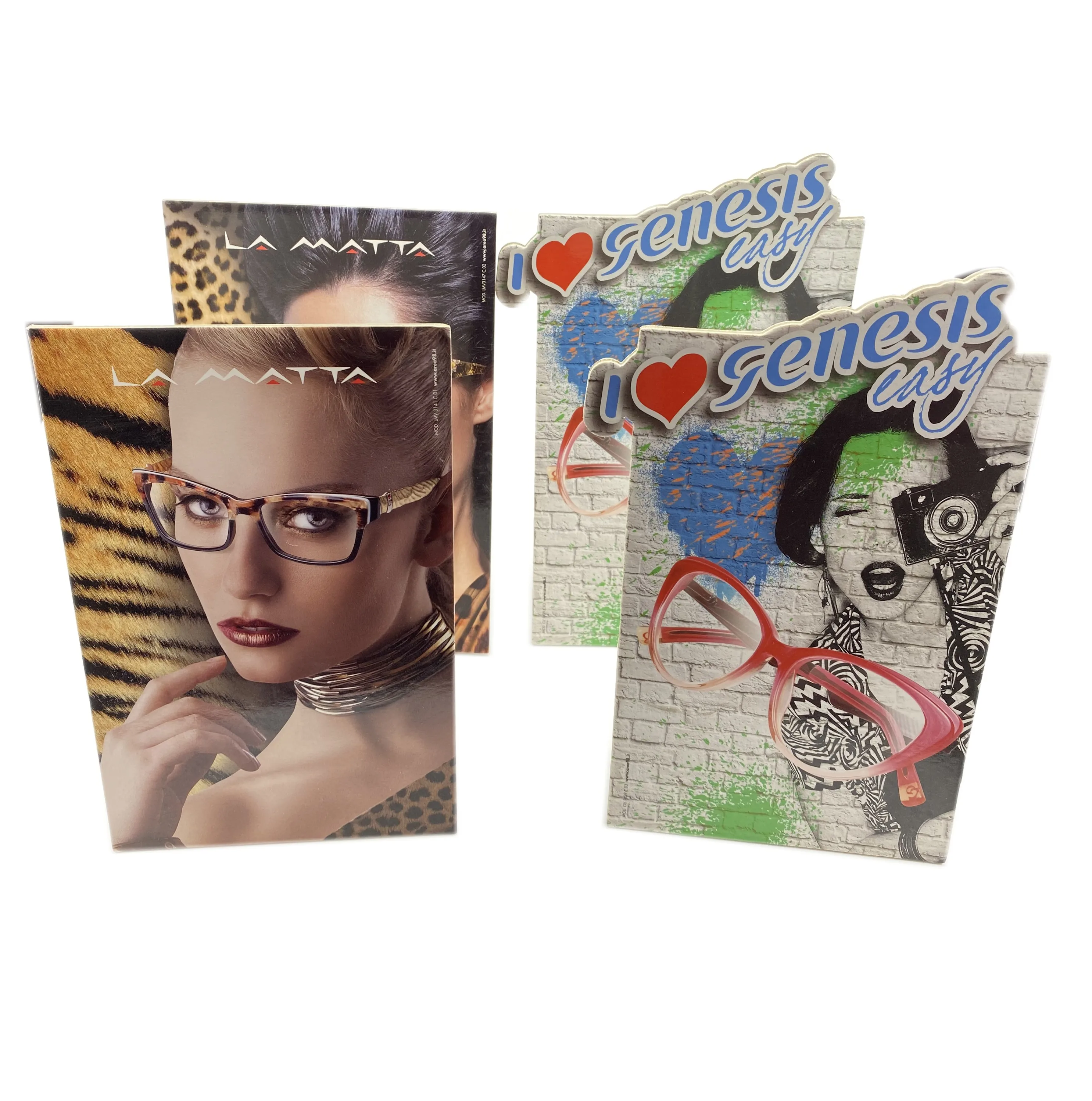 2020 Custom Printed Fashion Sunglasses Advertising Cardboard Display Stand Cardboard Folded Display Stand