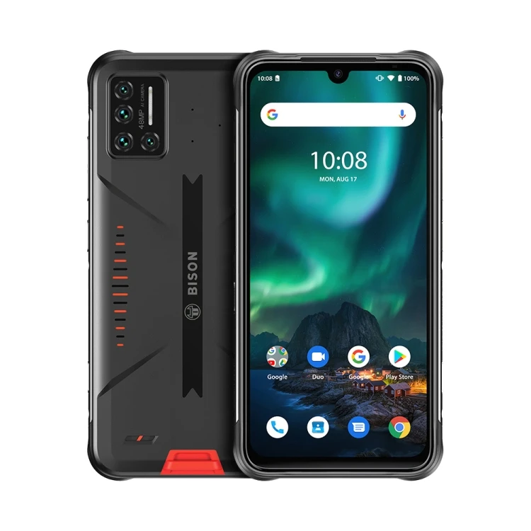 Мобильный телефон UMIDIGI BISON Rugged Phone 6 ГБ 128 IP68/IP69K водонепроницаемый пыленепроницаемый ударопрочный 3