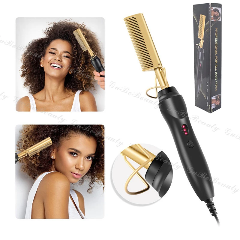 Горячая Распродажа электрическая щетка для завивки волос Gubebeauty AMZ со стразами фен выпрямитель домашнего использования с FCC &