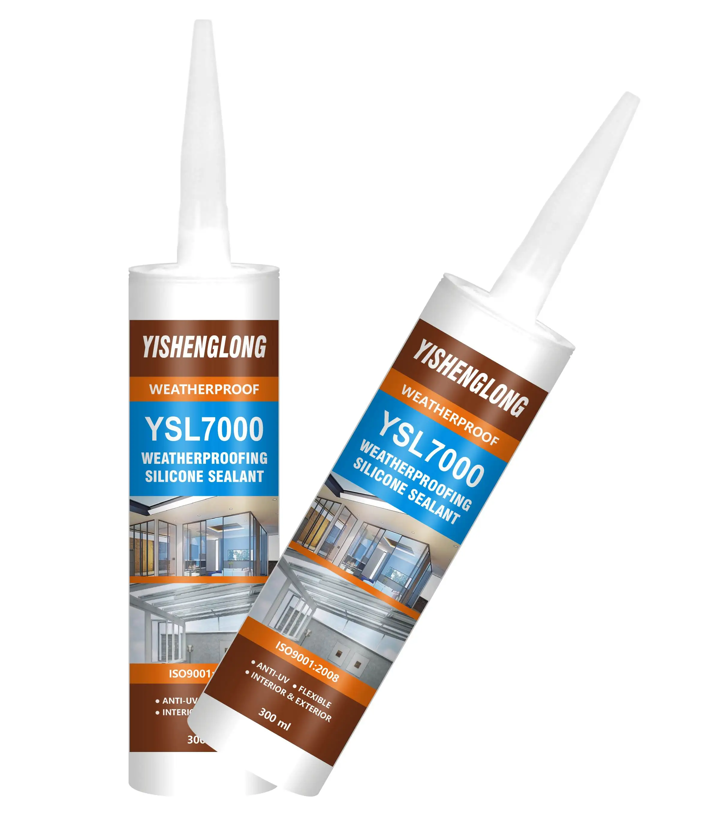 YSL-7000 Glass-metal aluminium certified neutral weatherproof silicon sealant 200 kg drum
