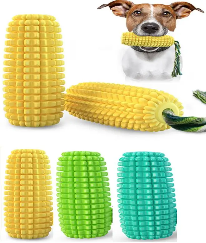 Dog Squeaky Toy Corn Chew Pet Toy Durable Squeaky Interactive Dog Toys for Small Meduium Large Breed