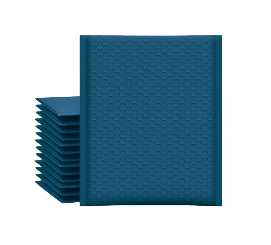 Bubble Mailers  Navy Blue Poly Padded Envelopes Small Business Opaque Packaging Postal Self Seal Waterproof