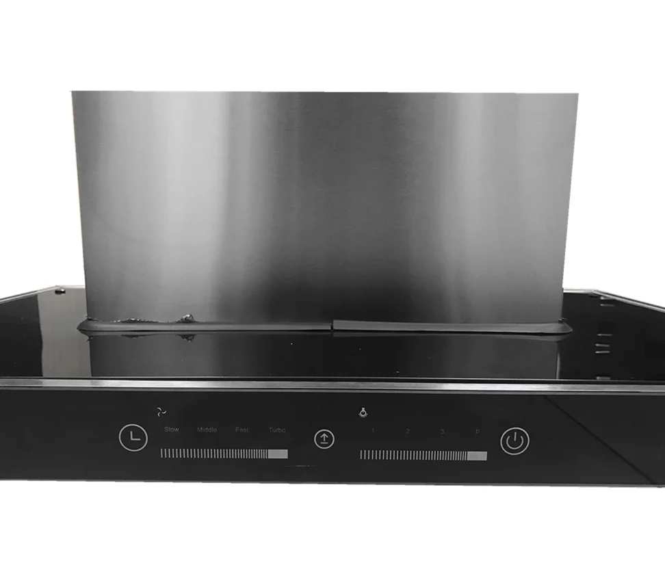 
Stainless Steel Wall Mount Kitchen Range Hood with LED Monitor Three Speed Controls Range Hood 