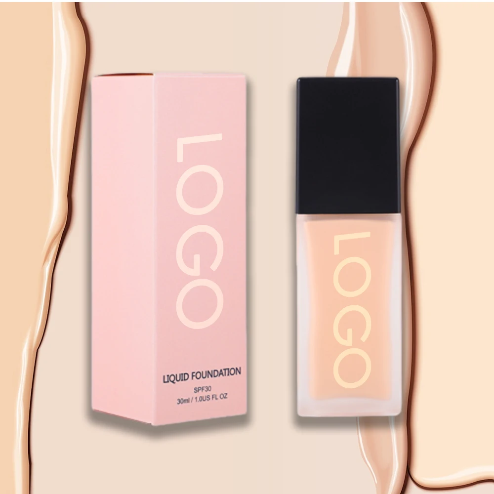 Custom Vegan High Quality Makeup Foundation Private Label Full Coverage Foundation Makeup Waterproof And Matte Liquid Foundation