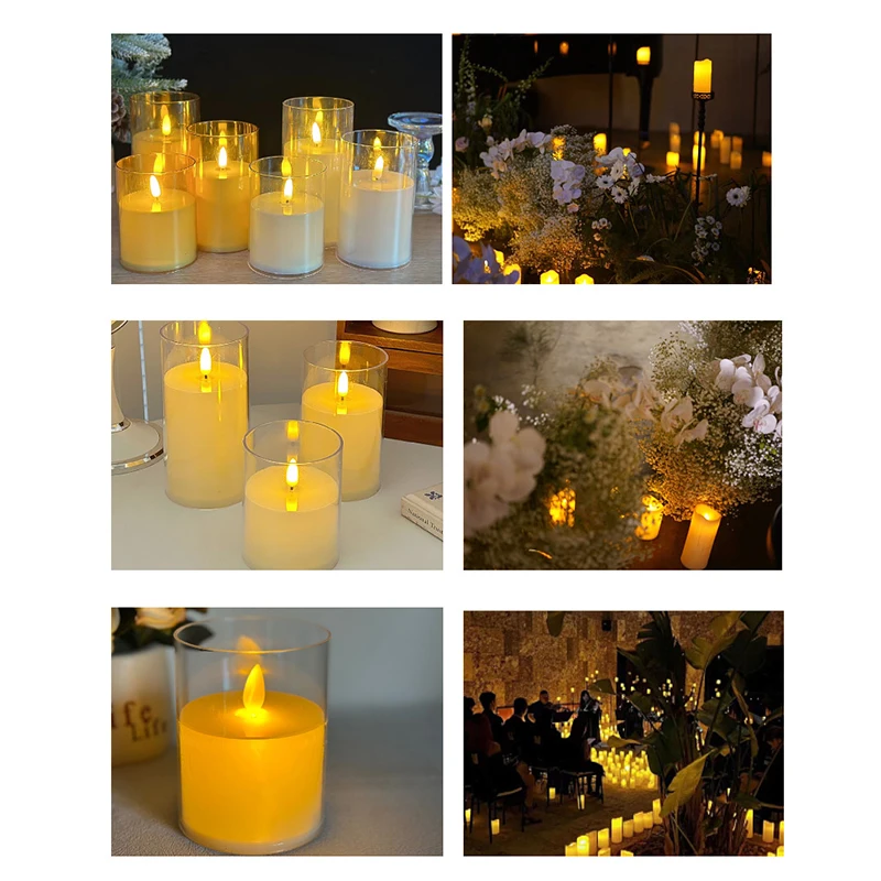 Flameless LED Tea Light Electronic Candle Home Decor Halloween Christmas Bar Outdoor Activities Party Birthday Music Festivals