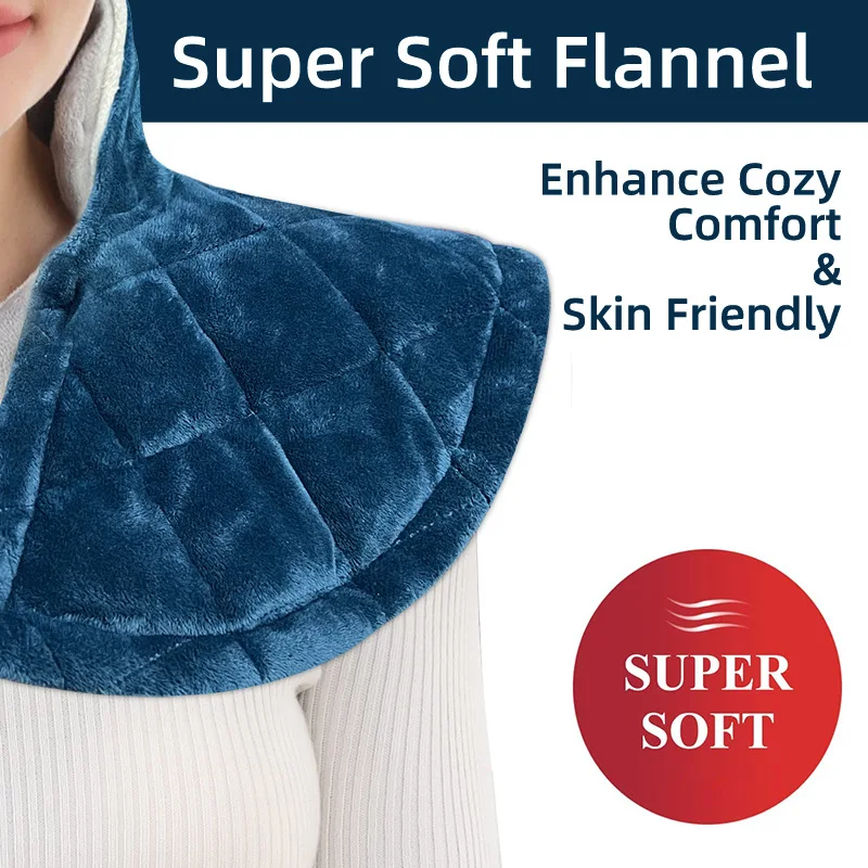 Weighted Heating Pad for Neck and Shoulders Large Electric Heated Neck Shoulder Wrap for Pain Relief