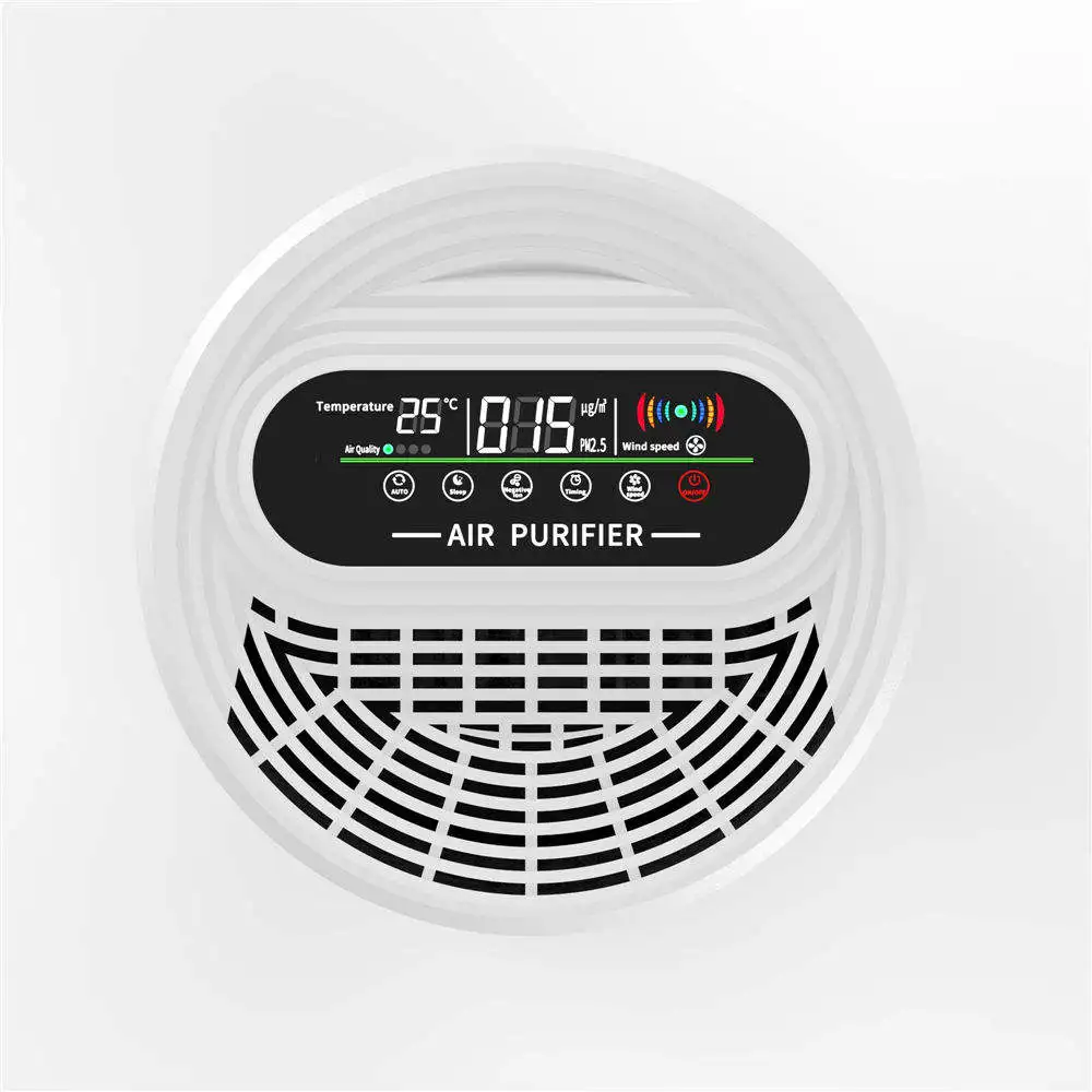 Home office negative ion air purifier hapa filter smoke dust pet hair ionizer air purifier