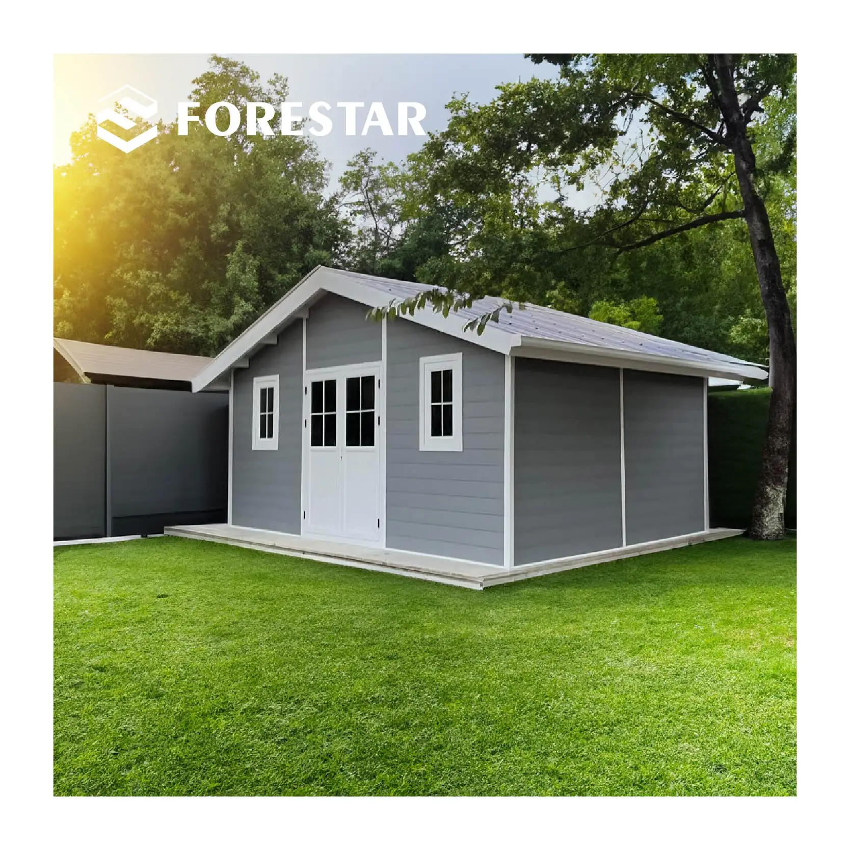 Waterproof WPC Garden Shed Outdoor Storage Cabinet for Practical & Durable Use customized modern sheds