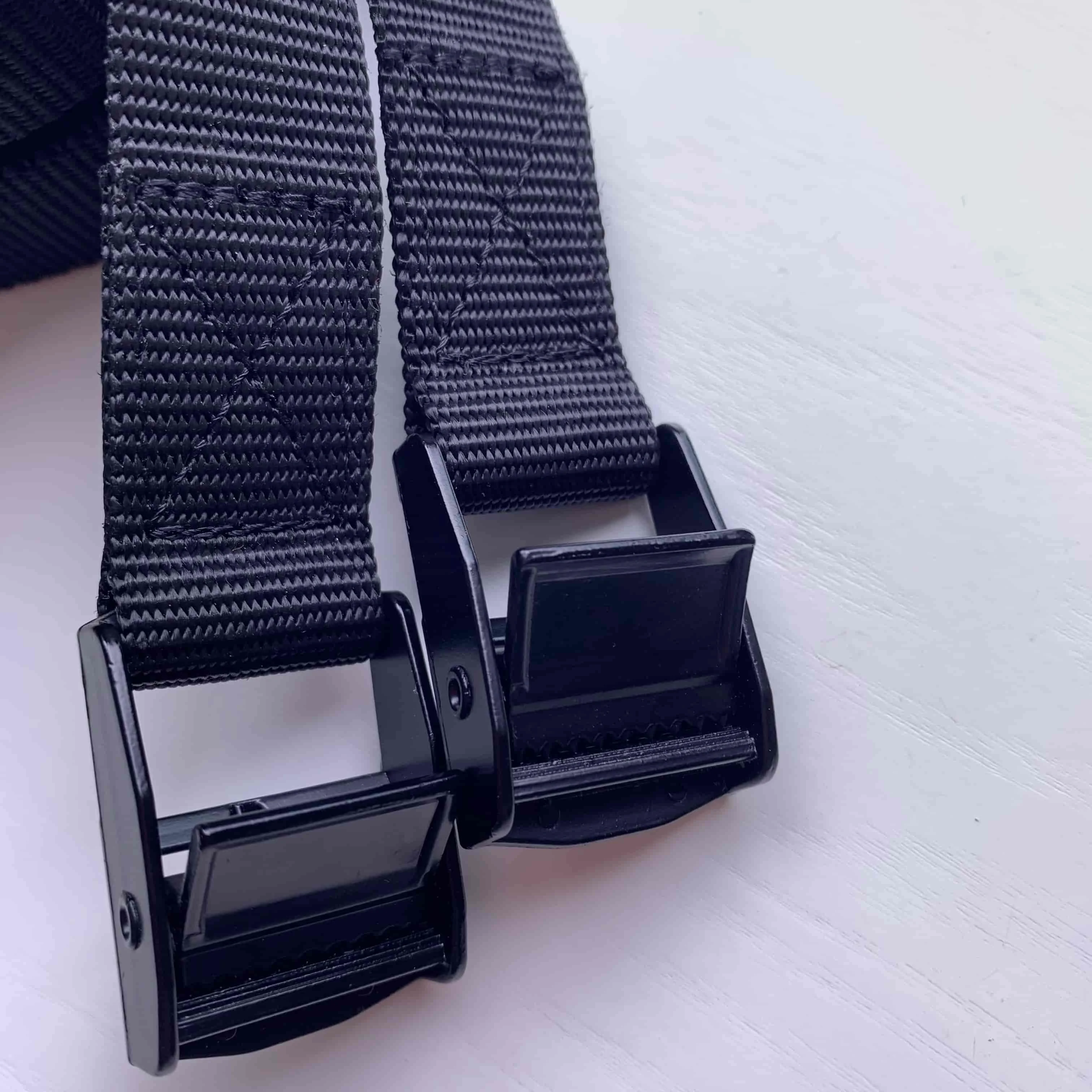 Polyester Truck Trailer Car Cargo Roof Lashing Rubber Handle Buckle Hook Surf Rack Tie Down Ratchet Strap with Protection Cover