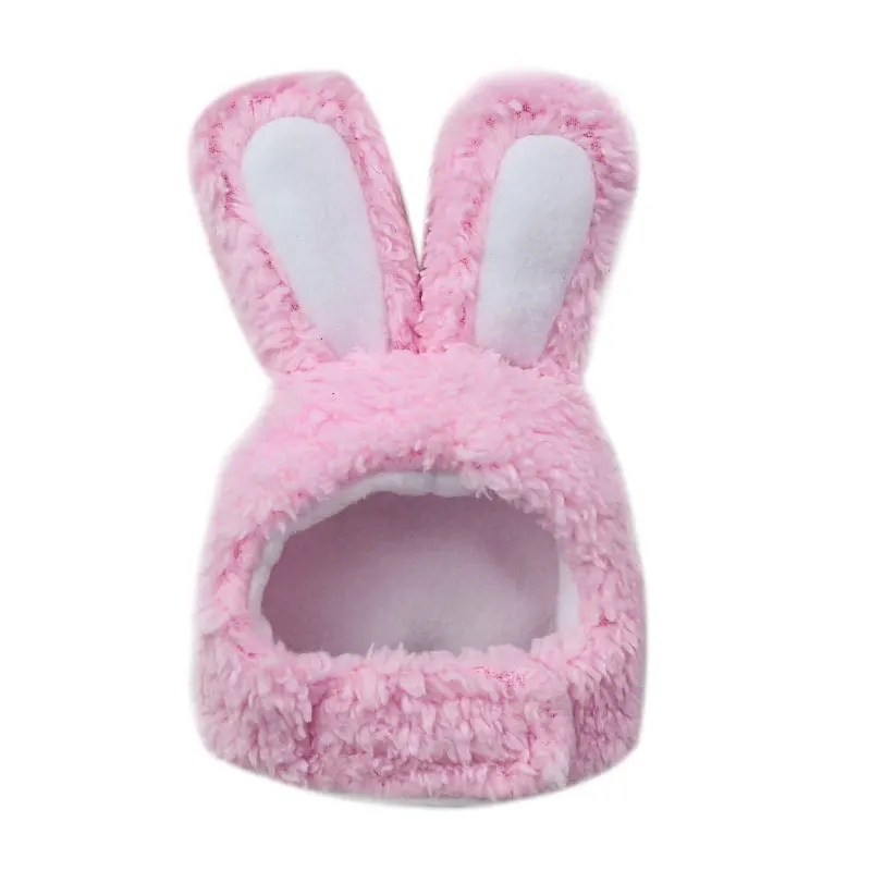 winter cute warm fleece cat pet hat Costume Warm rabbit Hat for Cat Adjustable Soft Small Pet Headwear Hat for Cat Puppy Dog
