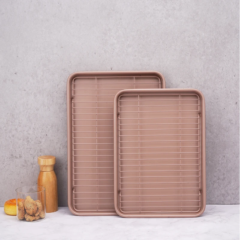 Starck 13 дюймов 2 комплекта розового цвета антипригарный охлаждающий стеллаж для выпечки