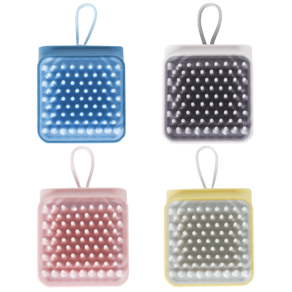 2022 OEM ODM Custom Logo Pet Bath Accessories For Dogs Liquor Scalp Massager Shampoo Silicon Synthetic Hair Brush