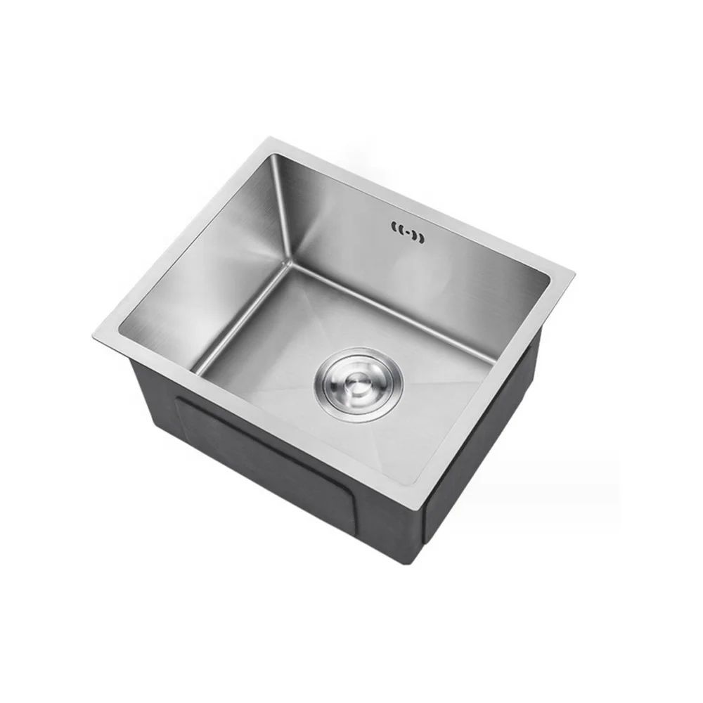 undermount sink kitchen Europe popular square handmade double stainless steel single bowl kitchen sink