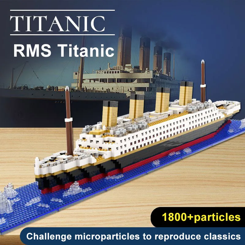 Toy Christmas Diy Titanic Ship Simulation Model Bricks Toys Titanic Building Blocks Sets