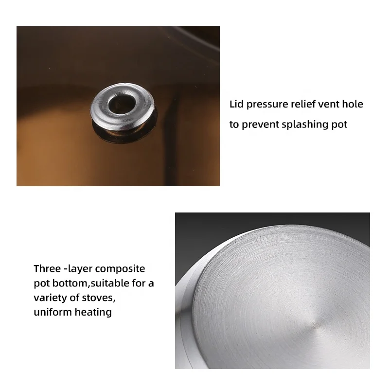 Factory TOP Seller 6 PCS Flat Bottom Cooking Pot Sets Sauce Pan Soup Pot Cookware Sets For Kitchen