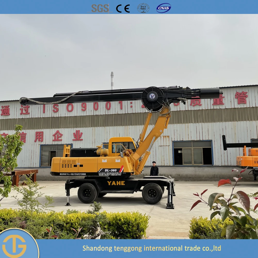 yahe heavy industry Low MOQ water well small auger pile drilling rig hydraulic drill rigs For Factory Direct Sale