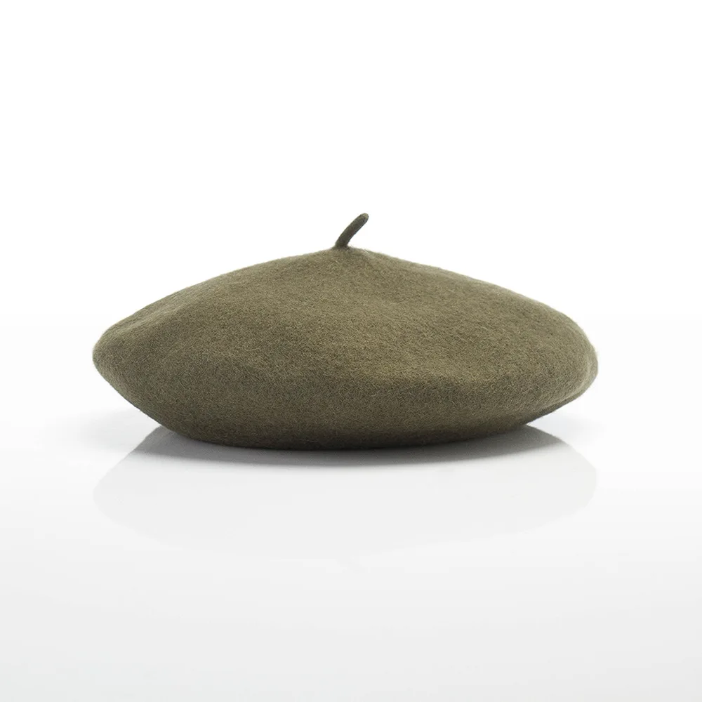 Wholesale new men women fashion casual Beret hat soft woolen hat custom logo embroidery beret hat