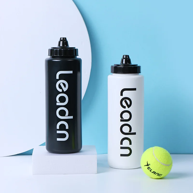 High quality 1L Reusable BPA Free plastic Squeeze Biking Hiking1000ml Cycling Squirt hockey Water Bottle for Bike Sports