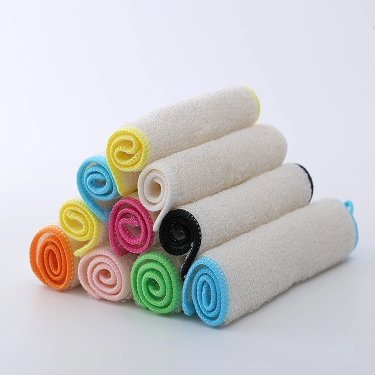 Kitchen Dish Towel Rag Non-stick Oil Double-layer Dish Washing Cloth Bamboo Cleaning Wipes