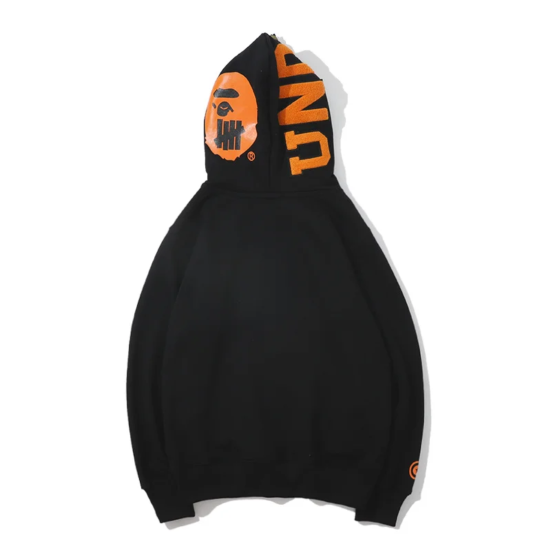 2019 Wholesale BAxe Shark Camo Men Thin Hoodies Sweatshirt Two Hood Embellished Sweatshirts Digital Camo Sweatshirts