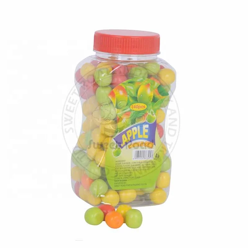 Private Label Crispy Apple Fruit Bubble Gum Halal Fruity Bubble Gum