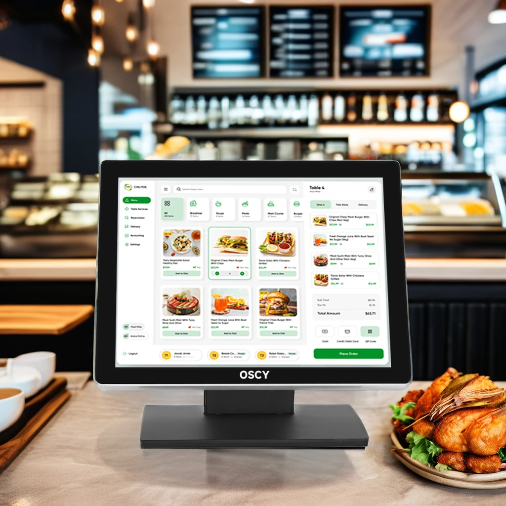 Window os 15 Inch Screen Desktop Cash Register With Thermal Printer