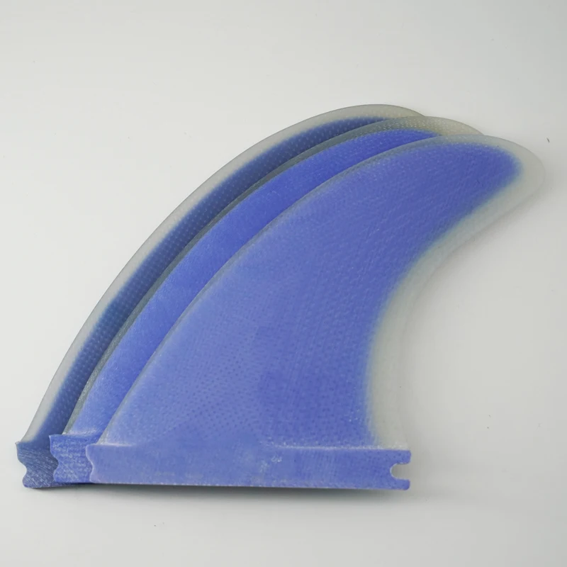 Surfboard fins surfing Thruster fins Single tab Handcraft Fiberglass two colors Tri Fins
