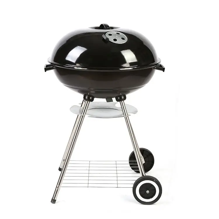 Porcelain Enamel Charcoal Grill for Outdoor Grilling Barbecue Grill Round BBQ Kettle Outdoor Picnic