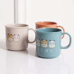 factory directly customized logo lovely reusable wine cup with handle mug wholesalers coffee kids plastic cups