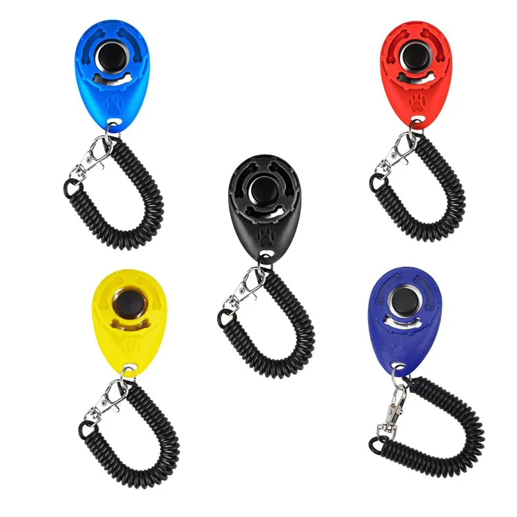 Adjustable Wrist Strap Whistle Clicker for Dog Training with Custom Logo Effective Pet Behavior Management Tool