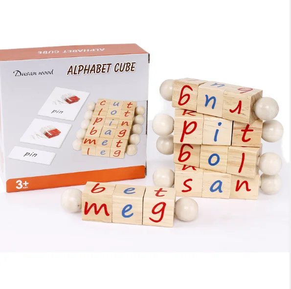 Manufacturers Direct Selling Arabic Alphabet Puzzle Cube Smart Learning montessori Educational Toys