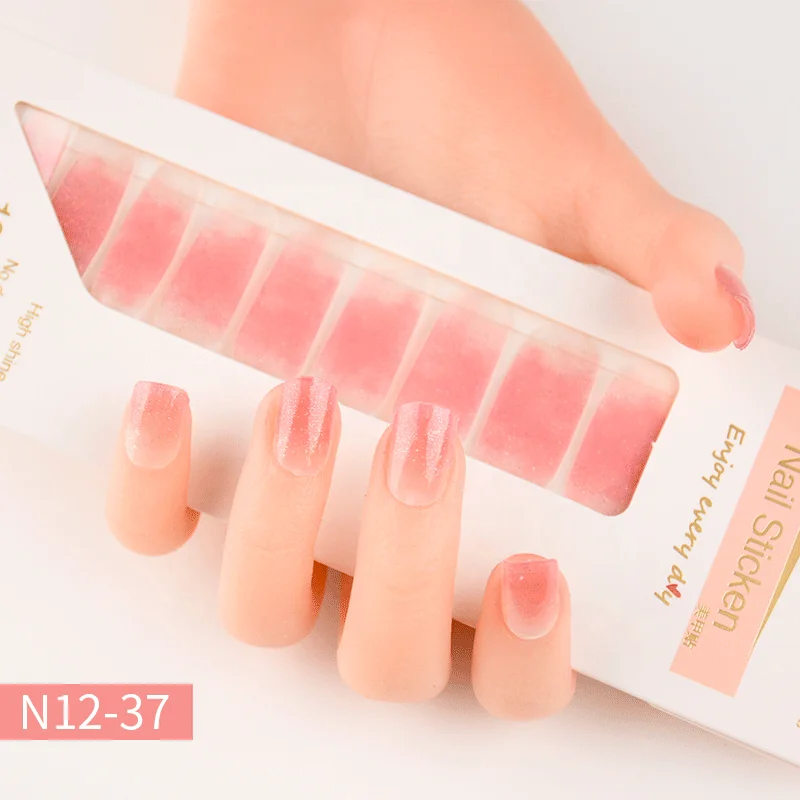 Silicon Double Side Jelly Nail Sticker 24 counts Press On Nails Sticky Super Pink Adhesive Tabs Adhesive Nail Glue Sticker