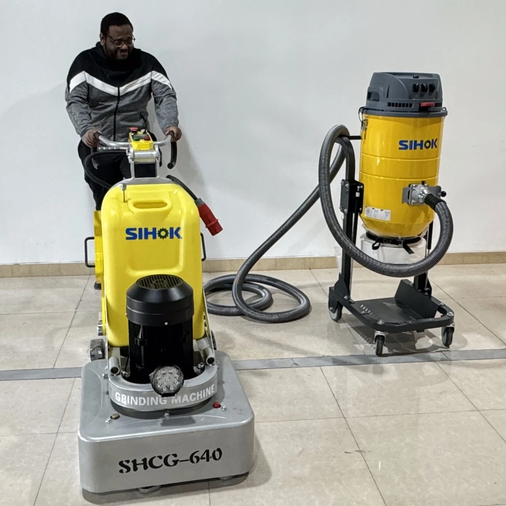 Factory Sale Diamond Disc Granite Terrazzo Concrete Floor Polishing Planetary Polisher Floor Concrete Grinder With Dust Vacuum