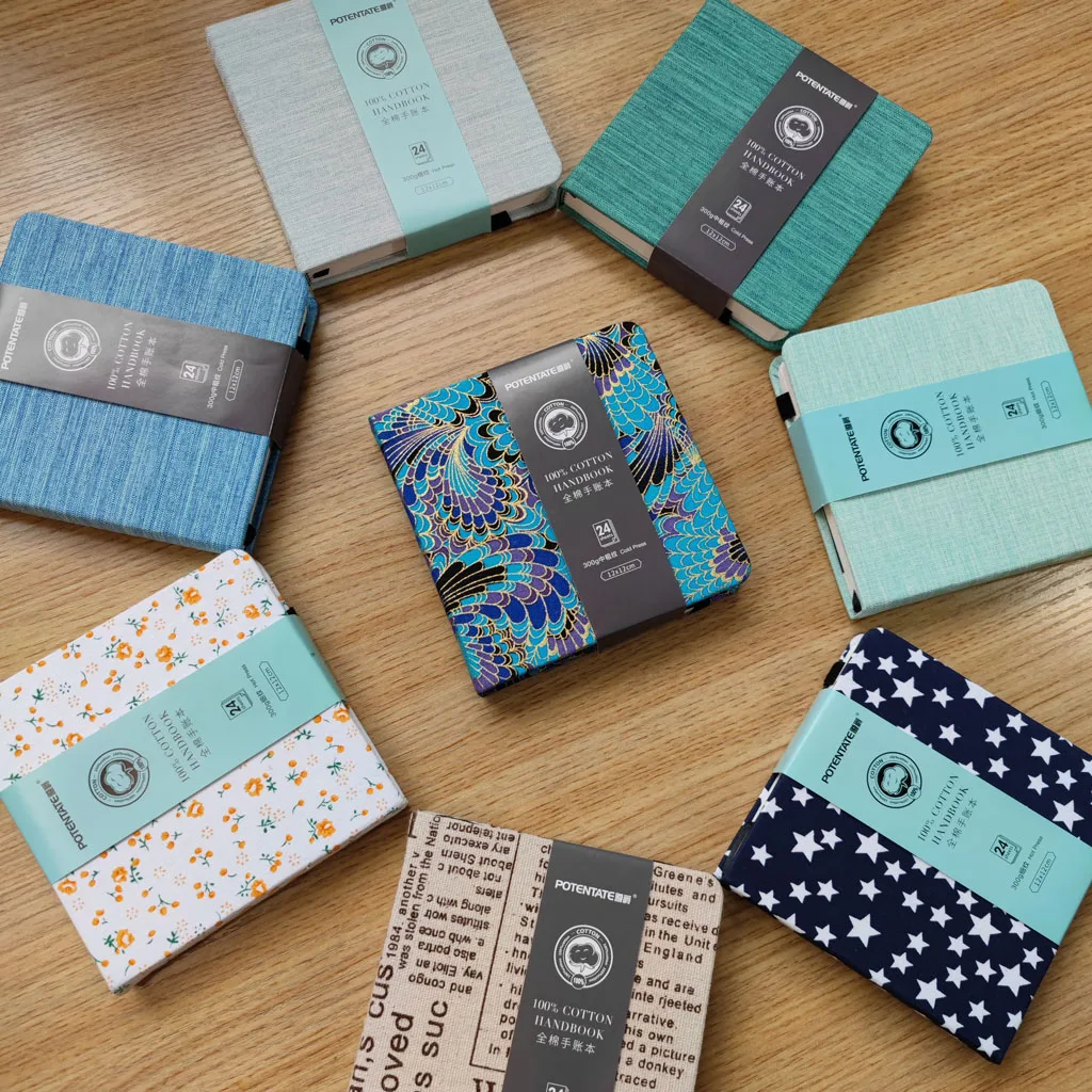 Potentate 100% Cotton Watercolor Paper journal 24sheets Hot Press