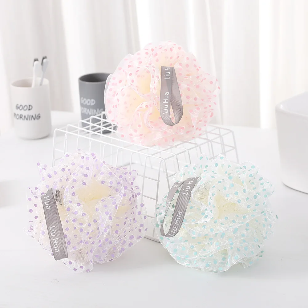 Wholesale bath bath loofah sponge 50G mesh foam shower sphere foam mesh