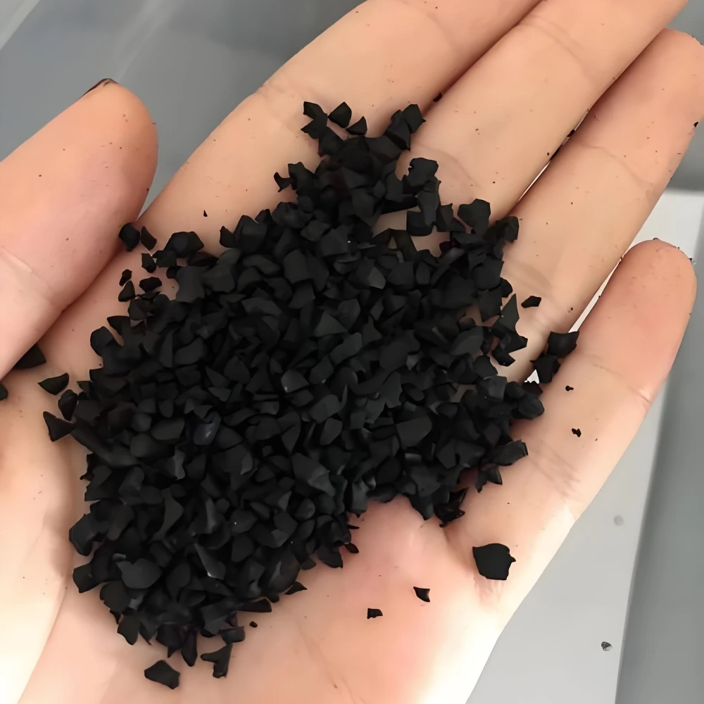 Black SBR Recycled EPDM Rubber Granules for Soccer Field Runway Playground Football Field Infill