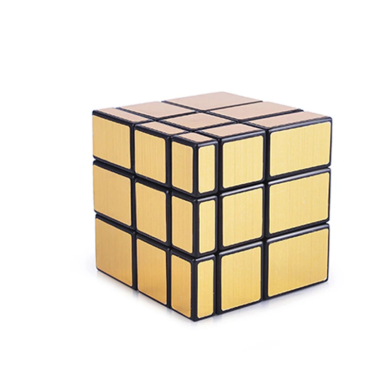 game square puzzle professional cool art golden hardest mirror plastic educational magic cube