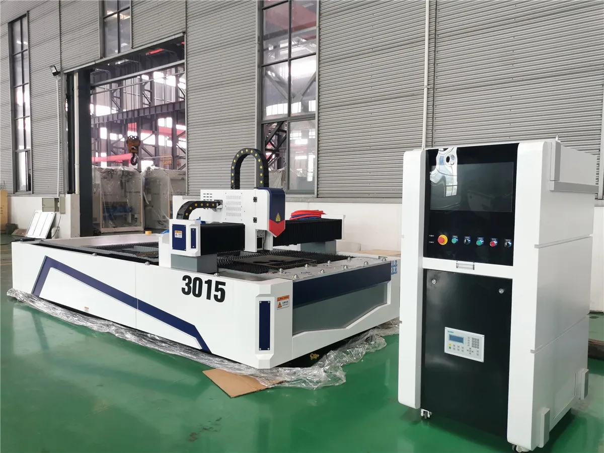 3015 Size 1000W Laser Generator Model YWFL CNC Sheet Metal Fiber Laser Cutting Machine