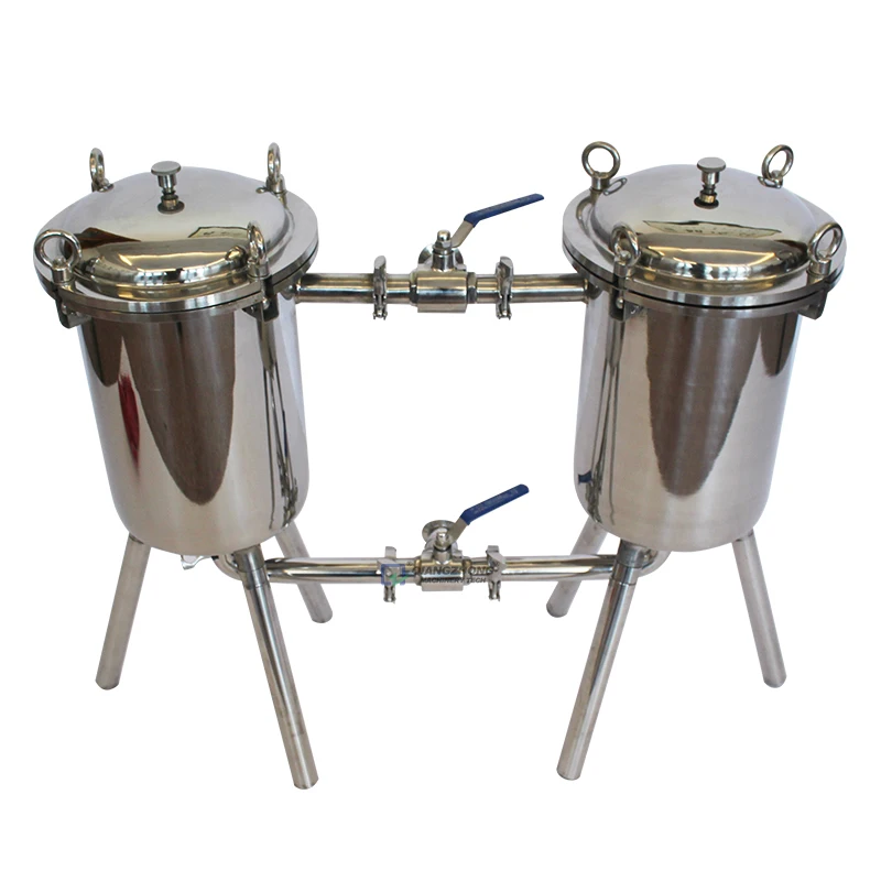 stainless steel alcohol filter machine wine beer bag filter system