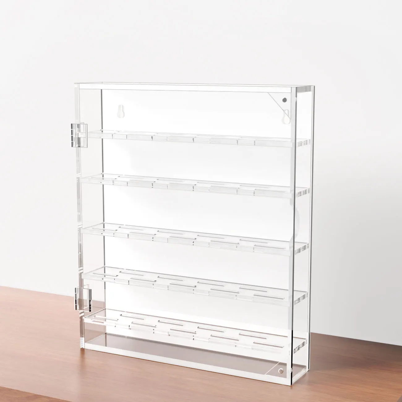 Acrylic Challenge Coin Display Case Holder Wall Mounted Rack  Coin Organizer Box