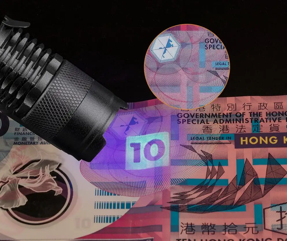 Mini UV LED Torch Pocket Flashlight 3W Fluorescent Agent Detection Purple Light 365nm 395nm Wavelength Money Detection Cat Moss